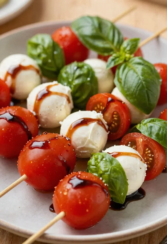 25 Easy Recipes That Make Healthy Eating a Breeze (Don't Miss #17!) - 16. Caprese Salad Skewers 1