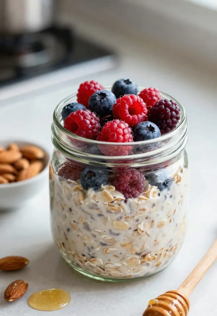 25 Easy Recipes That Make Healthy Eating a Breeze (Don't Miss #17!) - 3. Overnight Oats with Berries 1