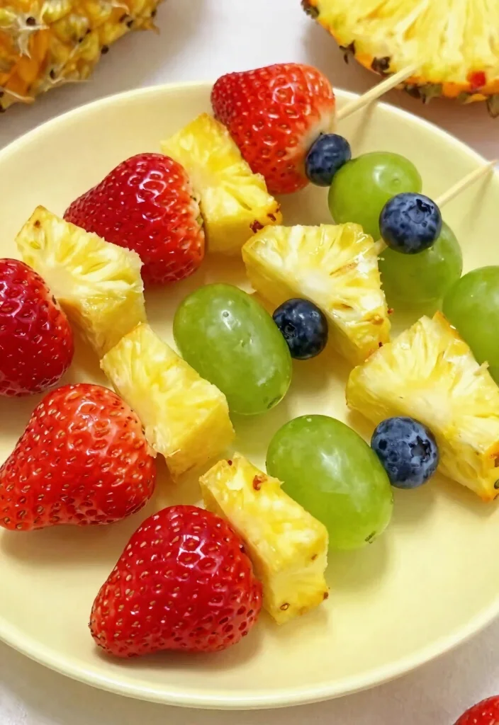 25 Fun Toddler Treats That Are So Easy You’ll Want to Make Them Every Day! - 1. Rainbow Fruit Skewers 1