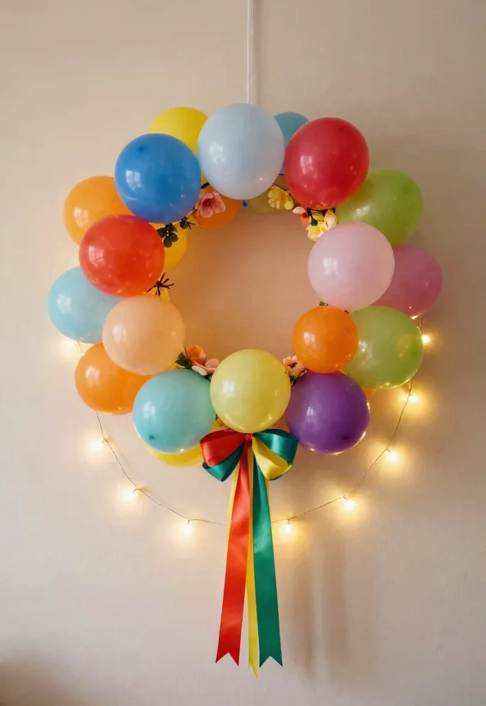 12 Balloon Decor Ideas for First Birthday Parties That Will Leave Everyone Speechless (Warning: #6 Is Epic!) - 5. Balloon Wreaths 1