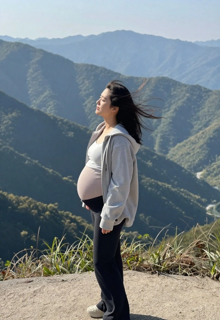 20 Stunning Outdoor Pregnancy Photoshoot Ideas That Will Take Your Breath Away! - 10. Wanderlust Adventure 1