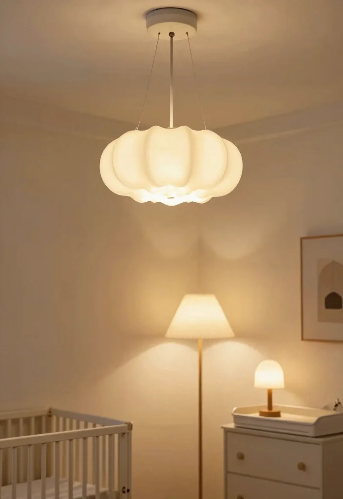 21 Stylish Baby Nursery Decor Ideas That'll Make You Want to Redecorate (Don’t Miss #5!) - 10. Chic Light Fixtures 1