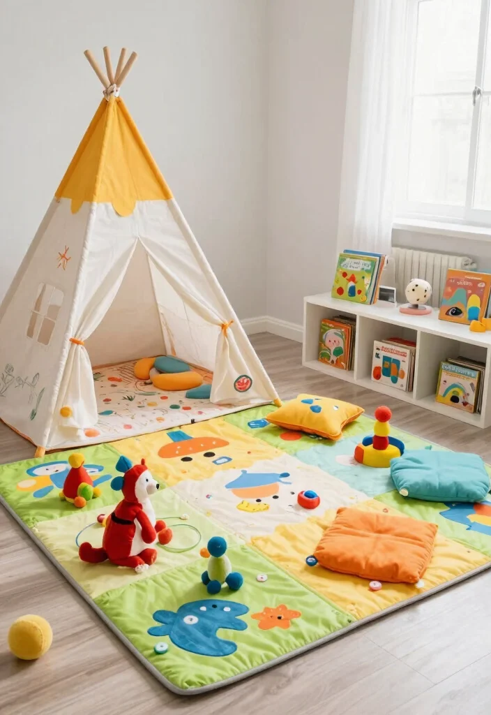 21 Stylish Baby Nursery Decor Ideas That'll Make You Want to Redecorate (Don’t Miss #5!) - 15. Interactive Play Areas 1