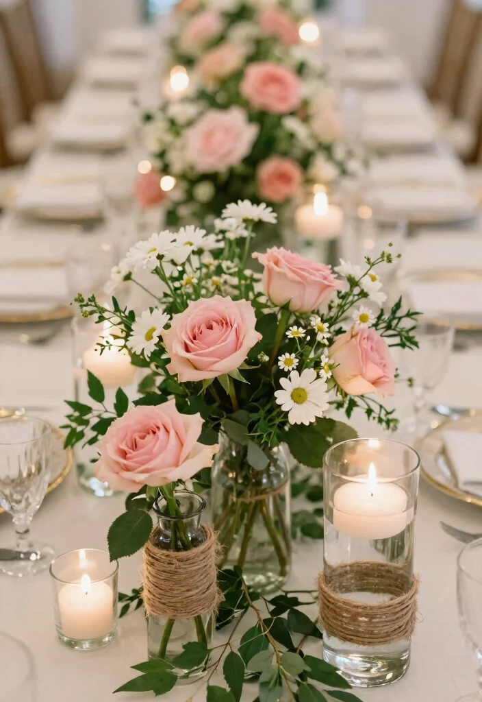 25 Affordable Baby Name Ceremony Decor Ideas That Look Luxurious! - 1. Elegant Floral Centerpieces 1