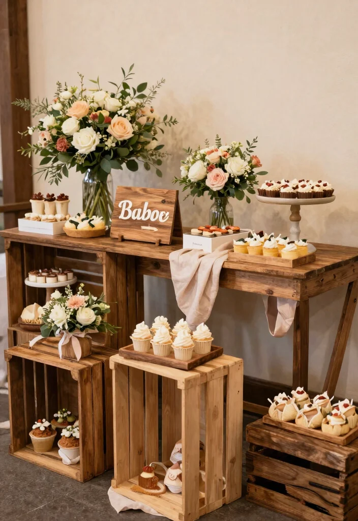 25 Affordable Baby Name Ceremony Decor Ideas That Look Luxurious! - 11. Rustic Wooden Elements 1