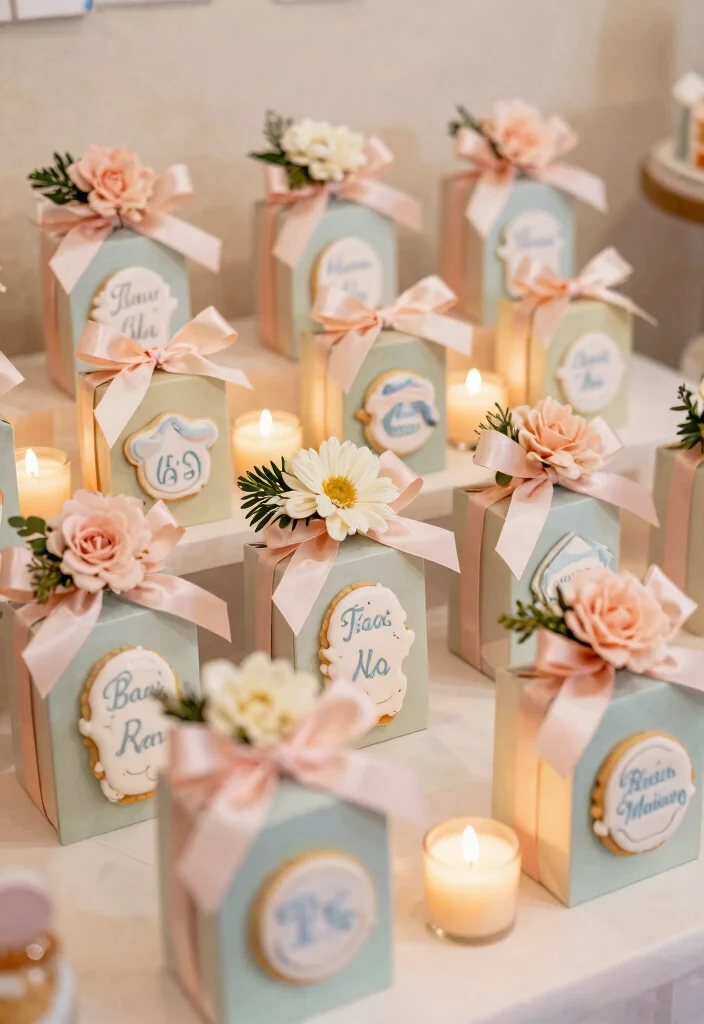 25 Affordable Baby Name Ceremony Decor Ideas That Look Luxurious! - 14. Themed Party Favors 1