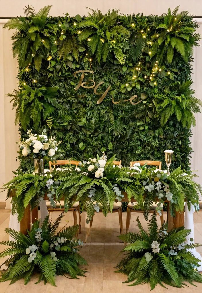 25 Affordable Baby Name Ceremony Decor Ideas That Look Luxurious! - 15. Elegant Greenery 1