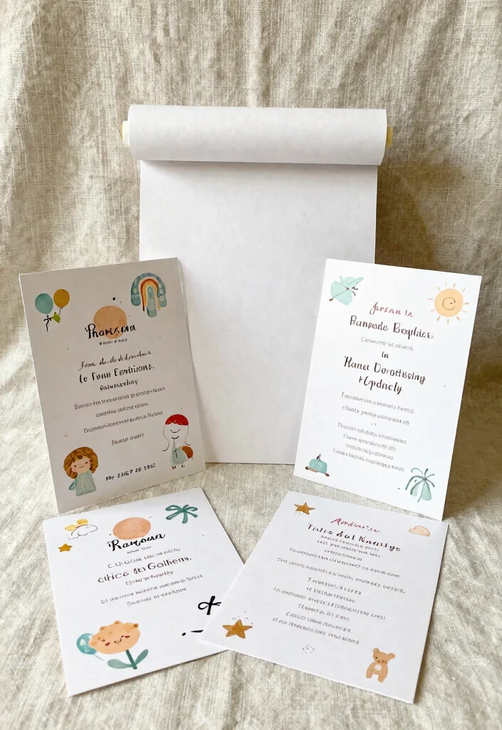 25 Affordable Baby Name Ceremony Decor Ideas That Look Luxurious! - 22. Creative Invitations 1