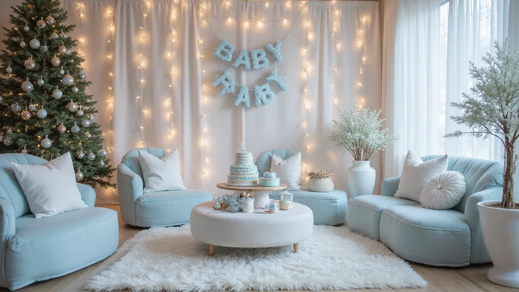 14 Stunning Winter Decor Ideas for Your Soft & Snowy Baby Shower (You’ll Want to Copy #6!)